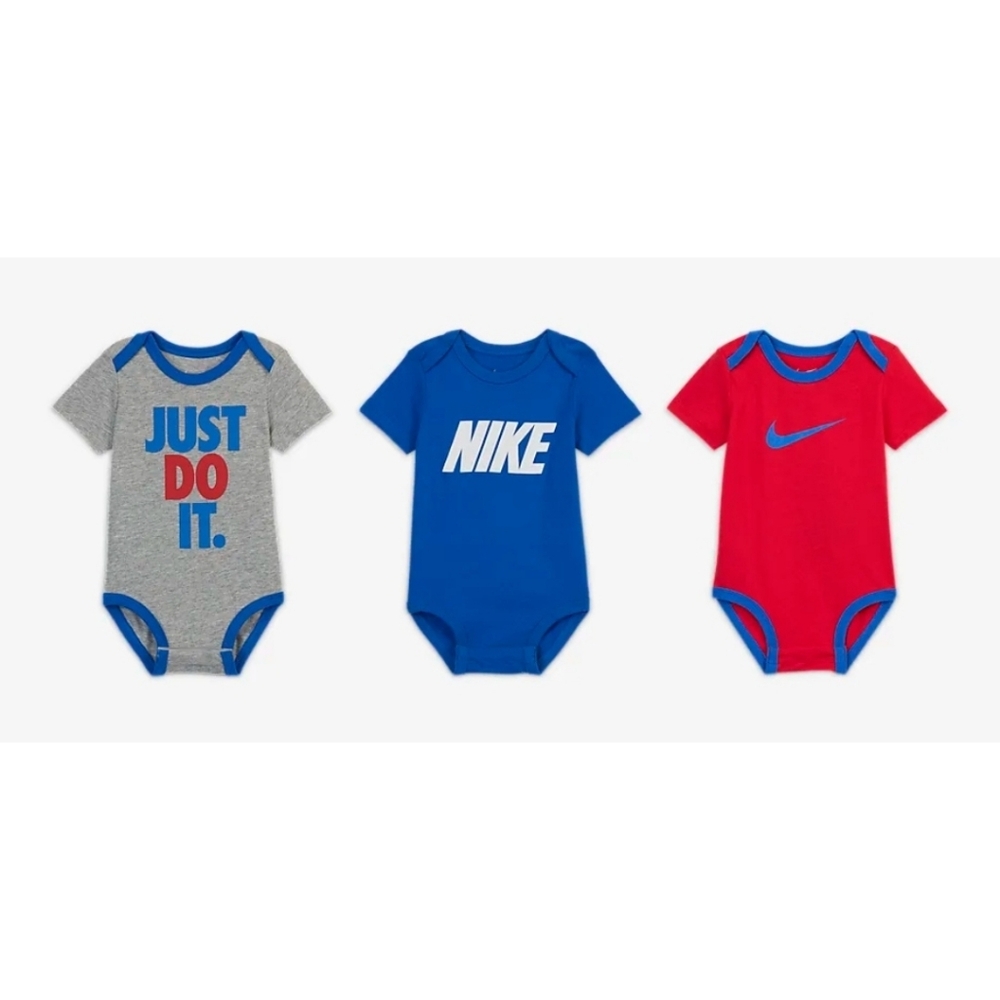 Nike Baby Newborn (0-3M) Bodysuit Set 3-Pack